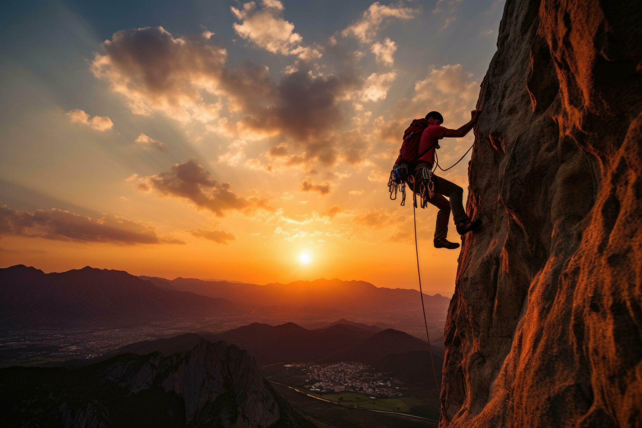 beautiful-sunset-climber-on-sunset-ai